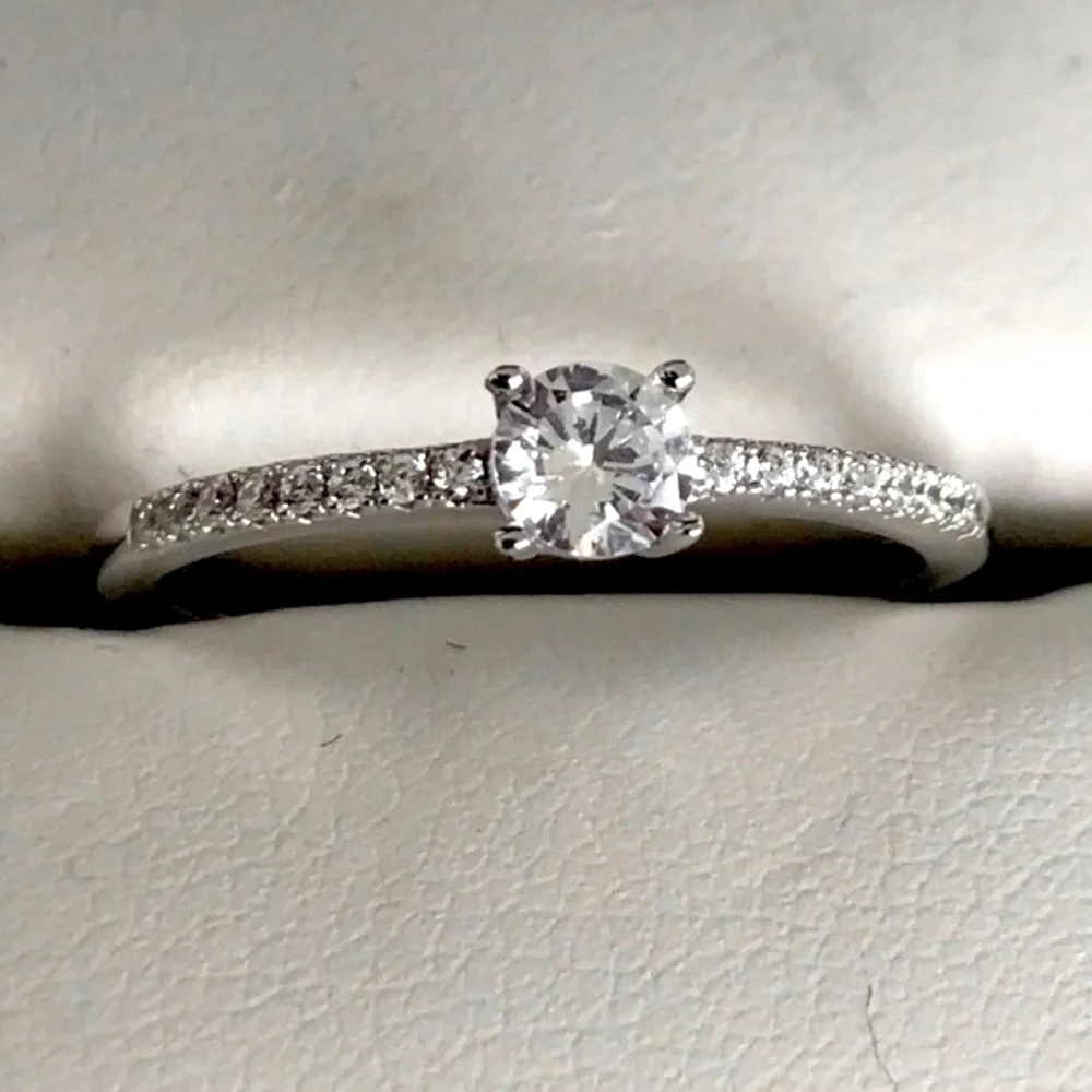 Eddie borgos 925‎ silver cz sparkling ring